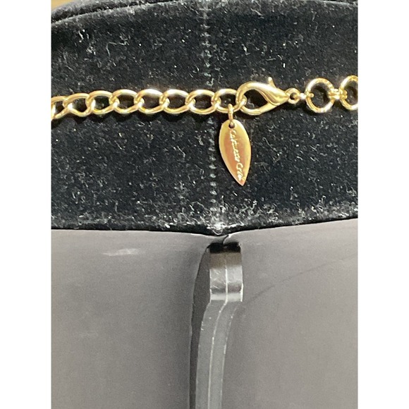 Coldwater Creek 20" Necklace Gold Tone Black Bronze Link Adjustable - Picture 4 of 4